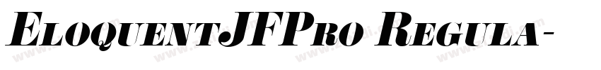 EloquentJFPro Regula字体转换